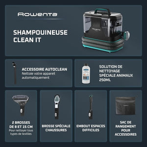 Rowenta Shampouineuse Clean It 750W Pet