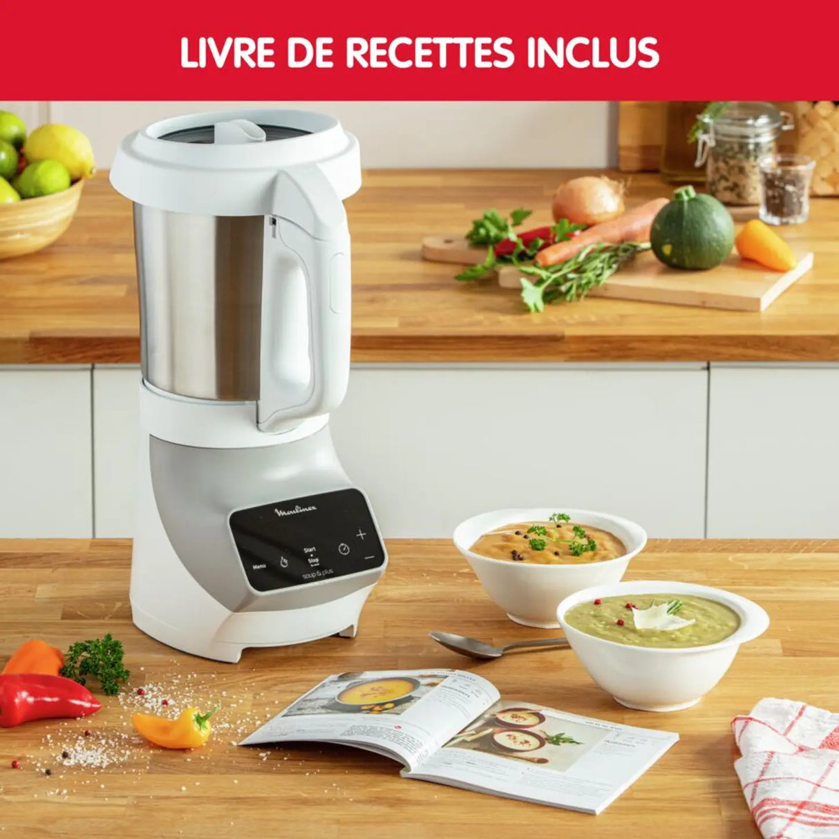 Moulinex Blender chauffant Soup&plus