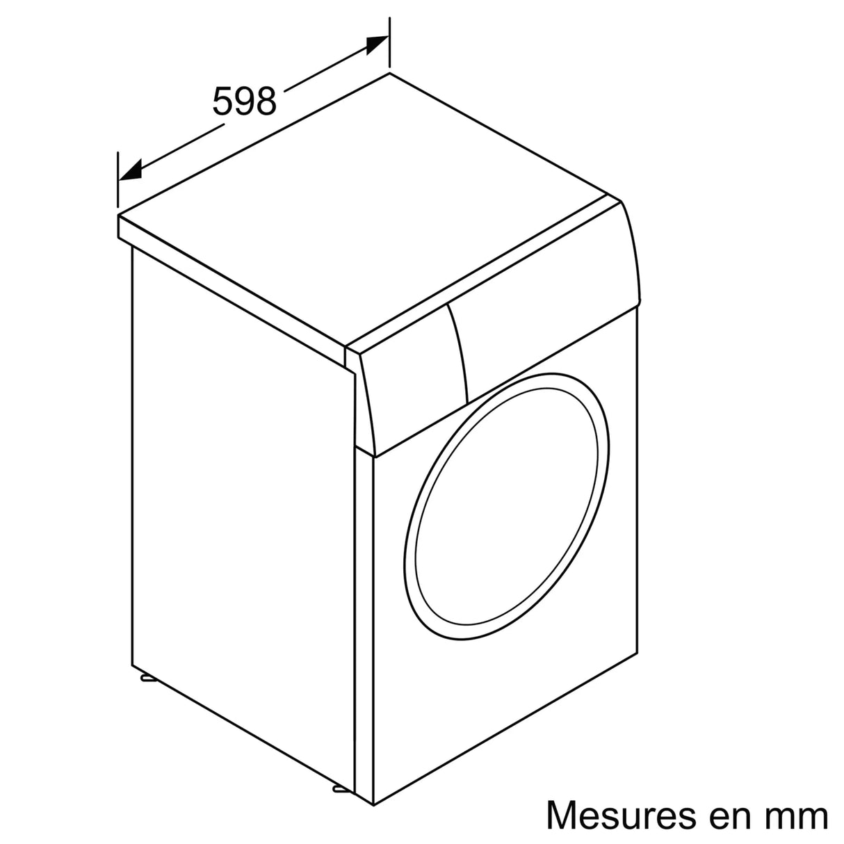 Lave‑linge Siemens à hublot (Pose libre, 10 kg)