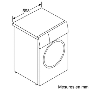 Lave‑linge Siemens à hublot (Pose libre, 10 kg)