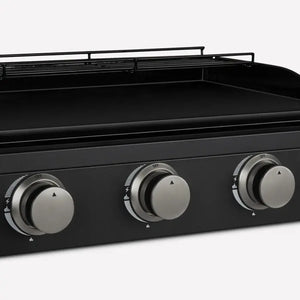 HKoenig Plancha à gaz 3 brûleurs - noire fonte émaillée