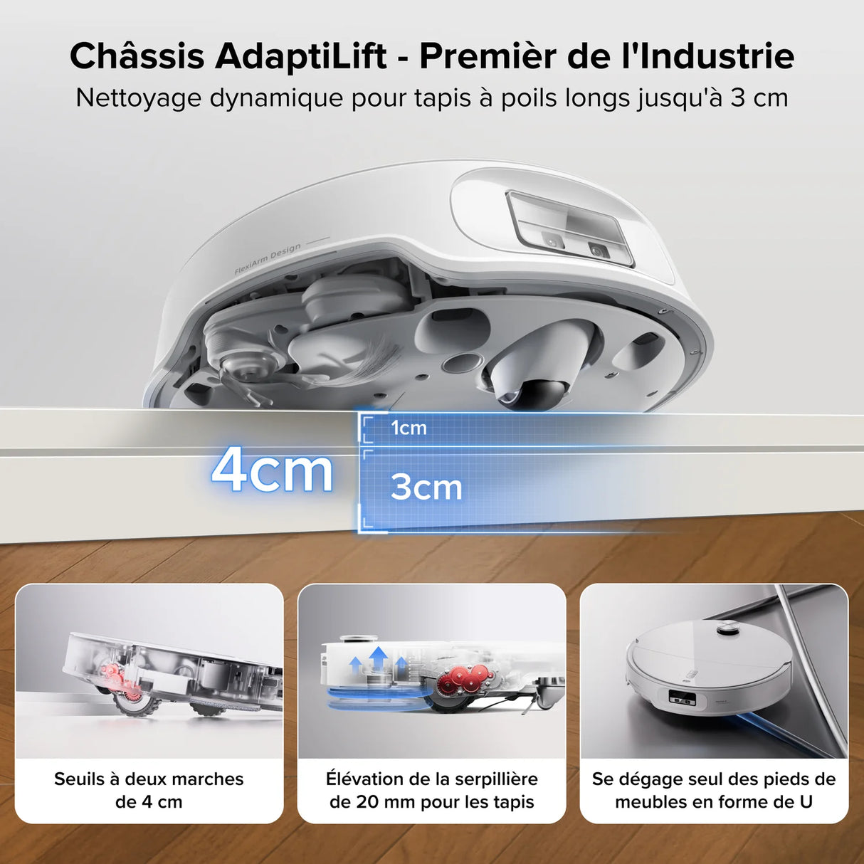 ROBOROCK Aspirateur robot Qrevo Curv 2 ProX