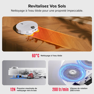 ROBOROCK Aspirateur robot Qrevo Curv 2 ProX