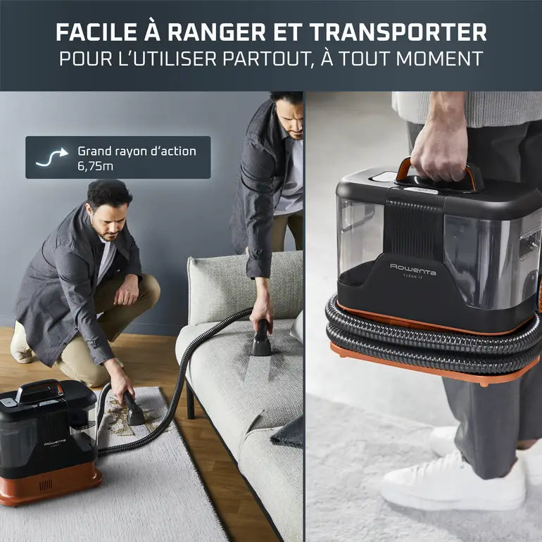 Rowenta Shampouineuse Détacheur Clean It 400W